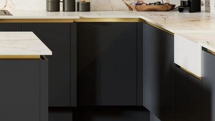 Corner base unit without handles