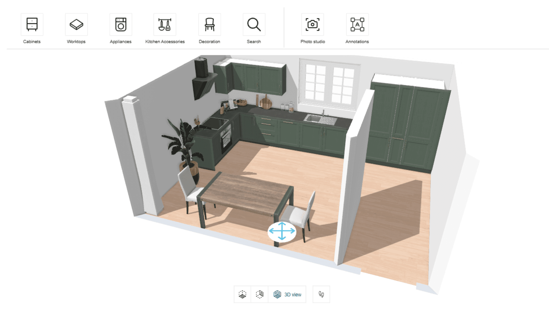 Screenshot of planning tool
