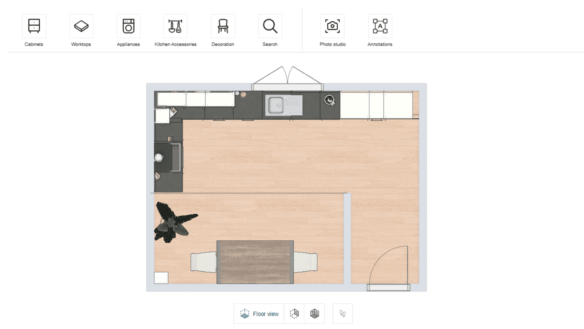 Screenshot of planning tool