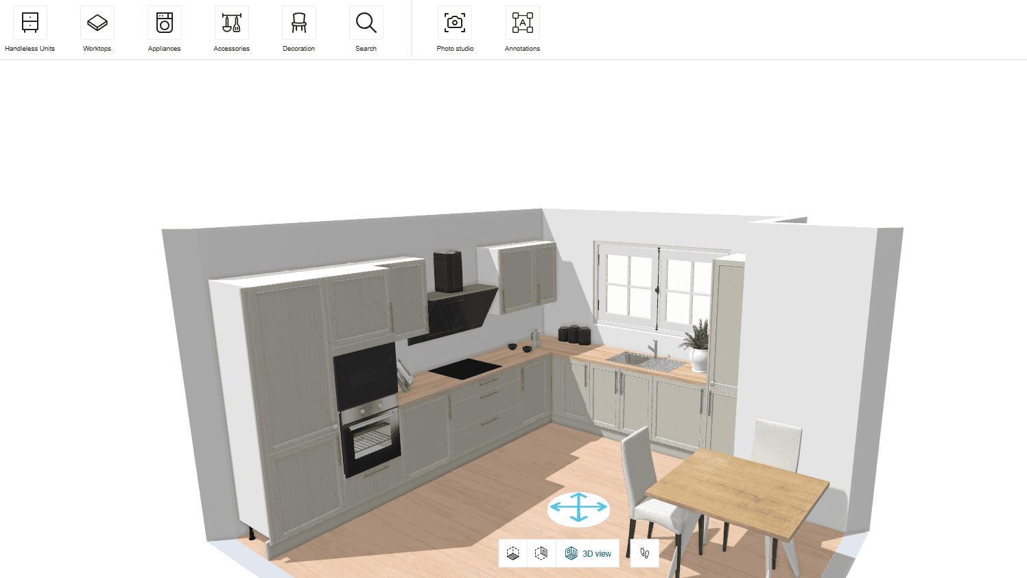 Screenshot of planning tool
