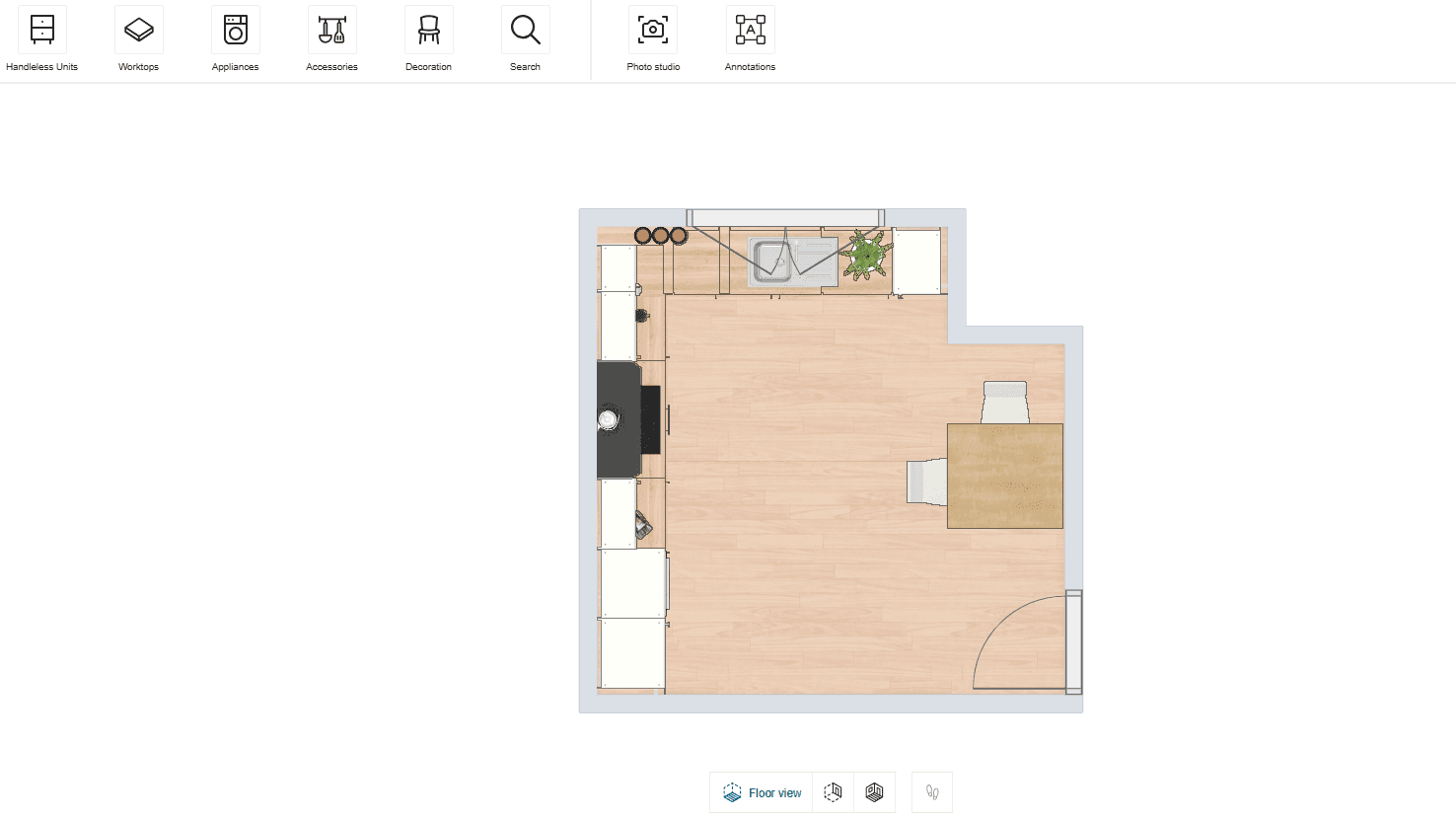 Screenshot of planning tool