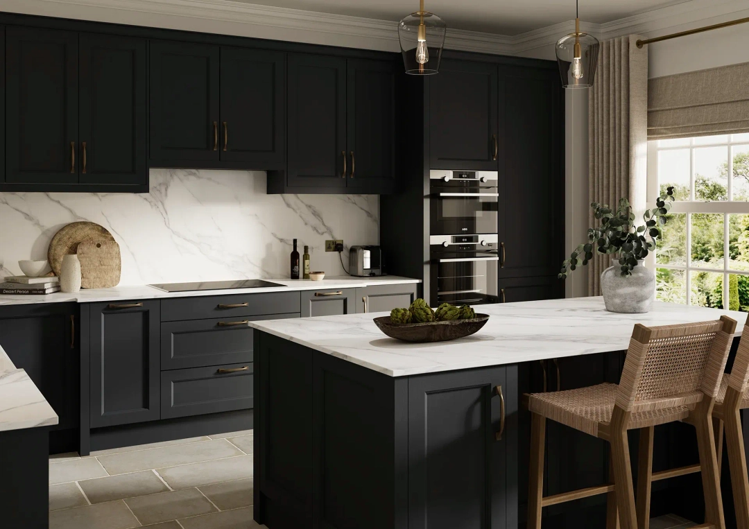 Shaker kitchen with Arundel Indigo doors