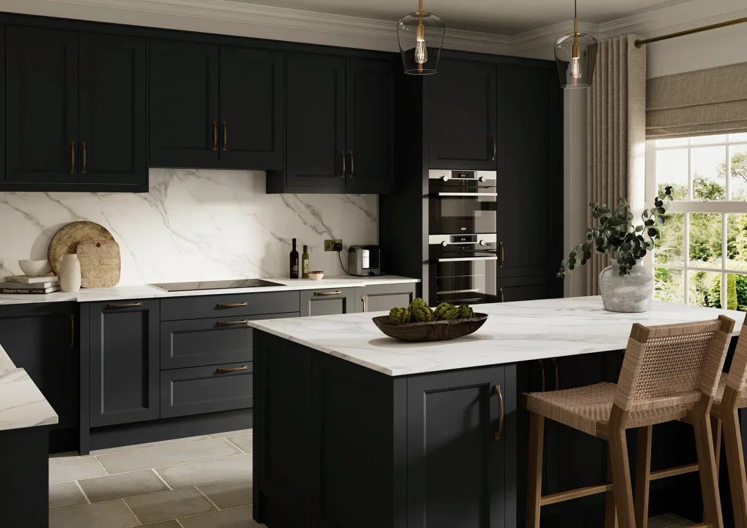 Shaker kitchen with Arundel Indigo doors