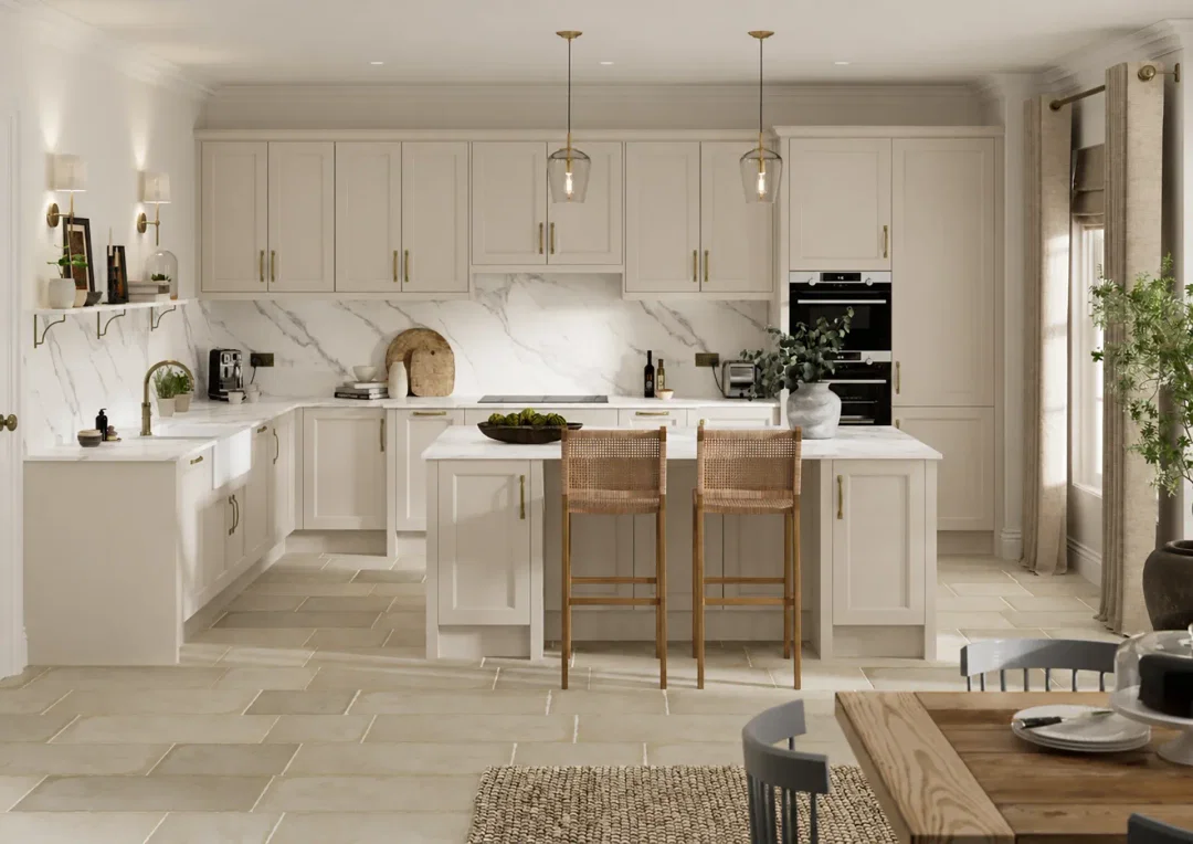Kitchen with Arundel Taupe Grey doors