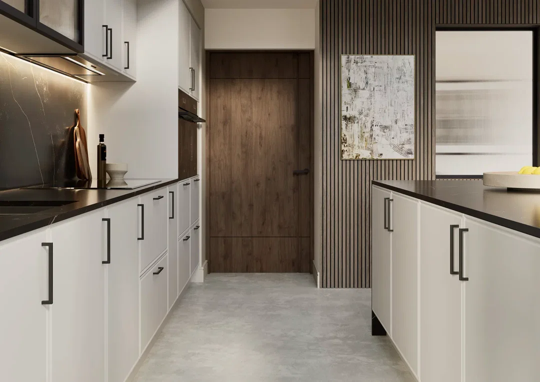Shaker kitchen with Islington Pearl Grey doors