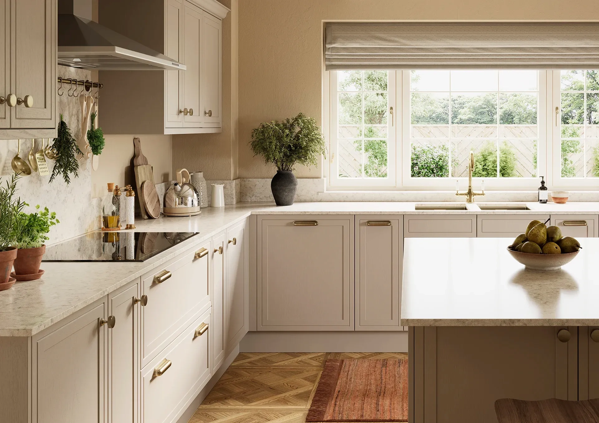 Shaker kitchen with Petworth Stone doors
