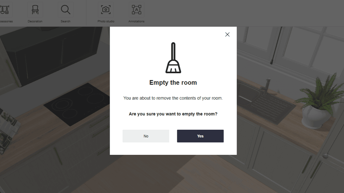 Screenshot of planning tool