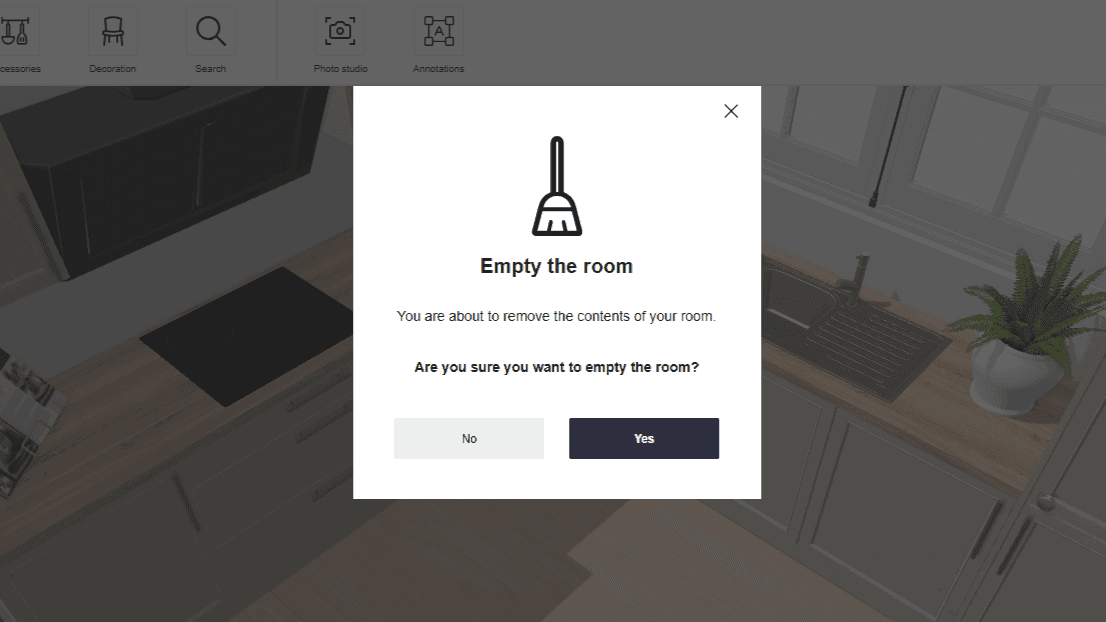 Screenshot of planning tool