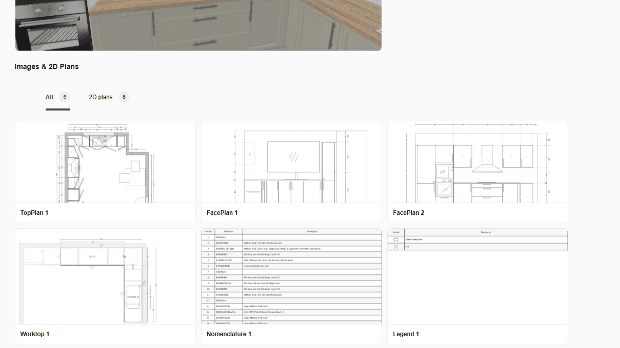 Screenshot of planning tool