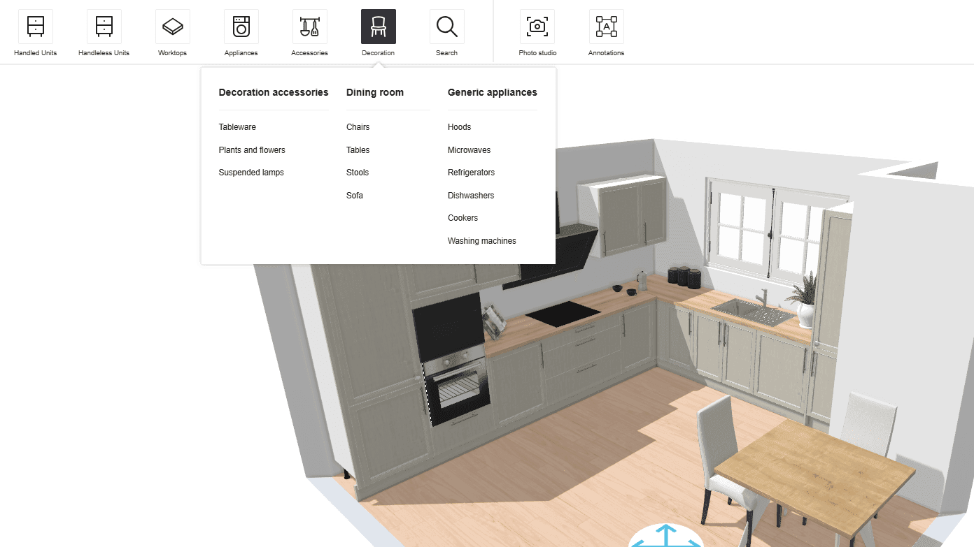 Screenshot of planning tool